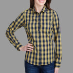 Women's Mulligan Check Cotton Dress Shirt