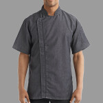 Unisex Zip-Close Short Sleeve Chef's Coat