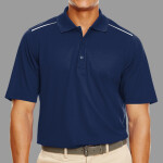 Men's Radiant Performance Piqué Polo with Reflective Piping
