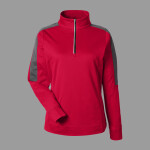 Women's Market Snag Protect Mesh Colorblock Quarter-Zip Pullover
