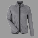 Women's Venture Heathered Stripe Full-Zip Jacket