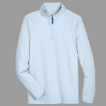 Men's CrownLux Performance® Clubhouse Micro-Stripe Quarter-Zip Pullover