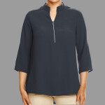 Women's Perfect Fit™  Three-Quarter Sleeve Crepe Tunic