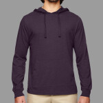 Unisex Eco Jersey Pullover Hooded Long Sleeve T-Shirt