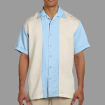 Men's Two-Tone Camp Shirt