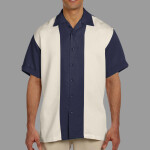 Men's Two-Tone Camp Shirt