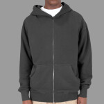 Unisex Max Heavy Fleece Garment-Dyed Double-Zip Hooded Sweatshirt