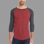 Unisex Triblend Three-Quarter Sleeve Raglan T-Shirt