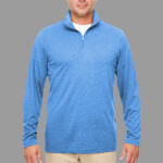 Men's Cool & Dry Heathered Performance Quarter-Zip Pullover