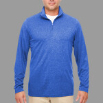 Men's Cool & Dry Heathered Performance Quarter-Zip Pullover