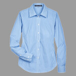 Women's Crown Collection® Banker Stripe Woven Dress Shirt