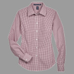 Women's Crown Collection® Gingham Check Woven Dress Shirt