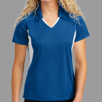 Women's Side Blocked Micropique Sport Wick ® Polo