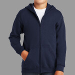 Youth Heavy Blend Full Zip Hooded Sweatshirt