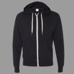 Unisex Heathered French Terry Full-Zip Hooded Sweatshirt