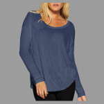 Women’s Flowy 2x1 Ribbed Long Sleeve Tee
