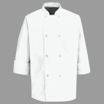 Eight Pearl Button Chef Coat
