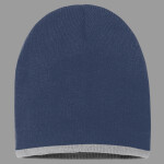8" Bottom-Striped Beanie