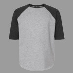 Youth Baseball Fine Jersey Three-Quarter Sleeve Tee