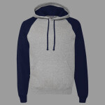 Unisex Nublend® Colorblocked Raglan Hooded Sweatshirt