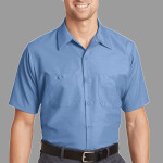 Long Size, Short Sleeve Industrial Work Shirt
