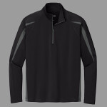 Sport Wick ® Stretch 1/4 Zip Colorblock Pullover