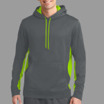 Sport Wick ® Fleece Colorblock Hooded Pullover