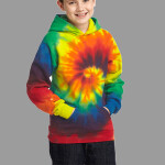 Youth Tie Dye Pullover Hooded Sweatshirt