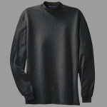 Interlock Knit Mock Turtleneck