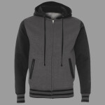 Unisex Heavyweight Varsity Full-Zip Hooded Sweatshirt