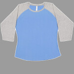 Women's Baseball Fine Jersey Three-Quarter Sleeve Tee