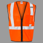 Unisex Single Pocket Zipper Mesh Class 2 Vest