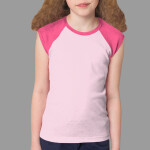 4277 Youth Baby Rib Cap Sleeve Raglan