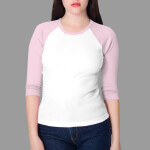 4353 Baby Rib 3/4 Sleeve Raglan