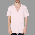 6456 Sheer Jersey V-Neck S/S Summer T-Shirt