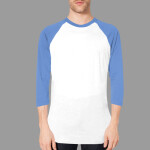 BB453 Poly-Cotton 3/4 Sleeve Raglan