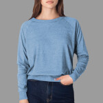 BR394 Tri-Blend Rib Light Weight Raglan Pullover
