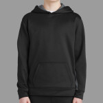 Youth Sport Wick ® Fleece Colorblock Hooded Pullover