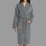 Plush Microfleece Shawl Collar Robe