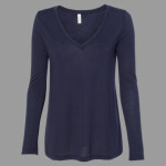 Women's Flowy Long Sleeve V-Neck Tee