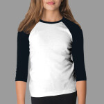 4253 Youth Baby Rib 3/4 Sleeve Raglan