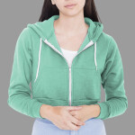 F397 Cropped Flex Fleece Hooded Sweatshirt