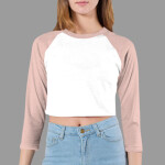 RSABB354 Poly-Cotton Cropped 3/4 Sleeve Raglan