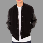 RSAWN402 Wool Club Jacket w/Leather Sleeves