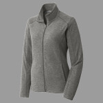 Women's Heather Microfleece Full Zip Jacket