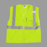 Unisex Clear ID Vest with Zipper Closure