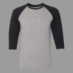 Unisex Triblend Three-Quarter Raglan Baseball T-Shirt