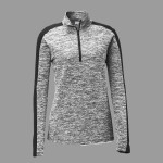 Women's PosiCharge ® Electric Heather Colorblock 1/4 Zip Pullover
