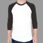 Unisex 50/50 Raglan Three-Quarter Sleeve Tee