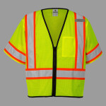 Unisex Class 3 Mesh Zippered Vest